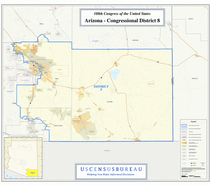 亚利桑那州行政区划图,美国地图高清中文版