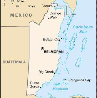 伯利兹地图