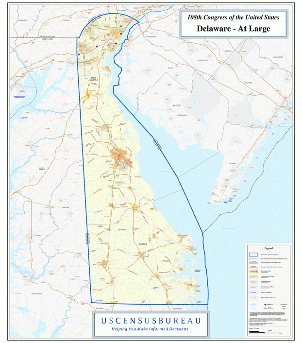 特拉华州地图,美国地图高清中文版