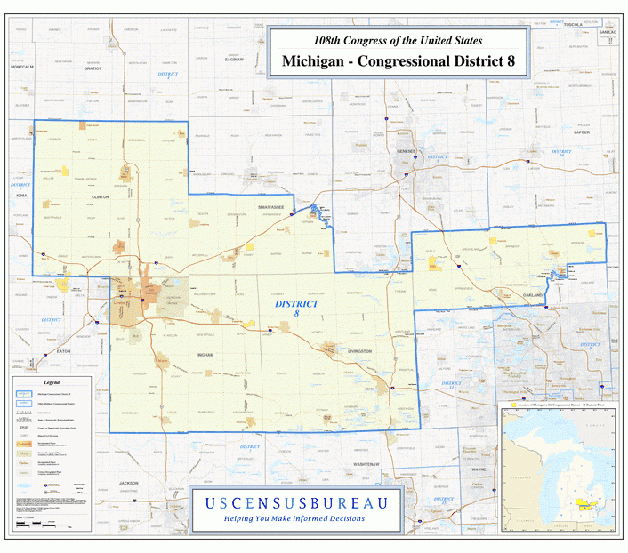 密西根行政区划图,美国地图高清中文版