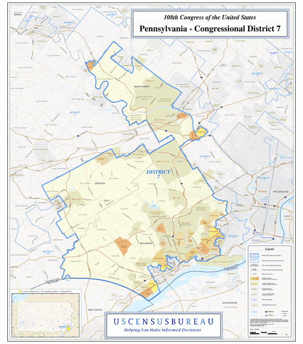宾夕法尼亚州Pennsylvania地图