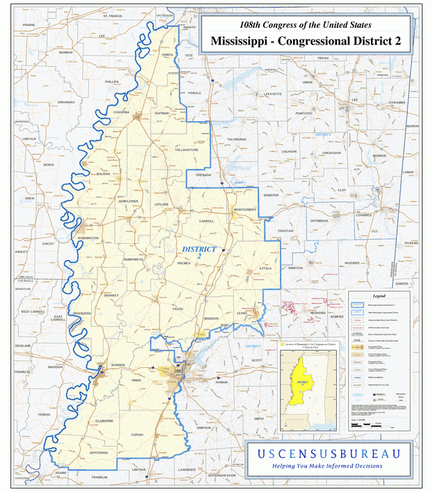 密西西比州(Mississippi)行政区划图,美国地图高清中文版