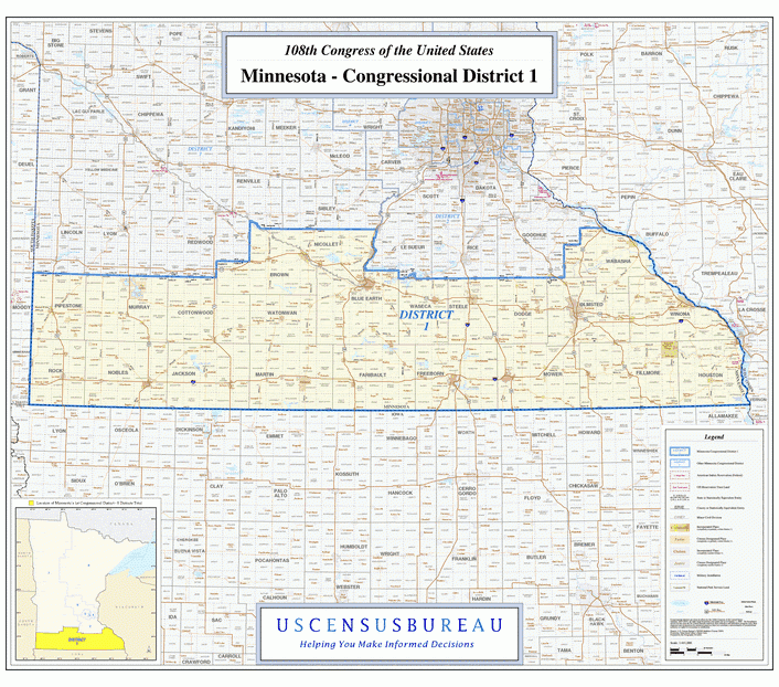 明尼苏达州(Minnesota)行政区划图,美国地图高清中文版