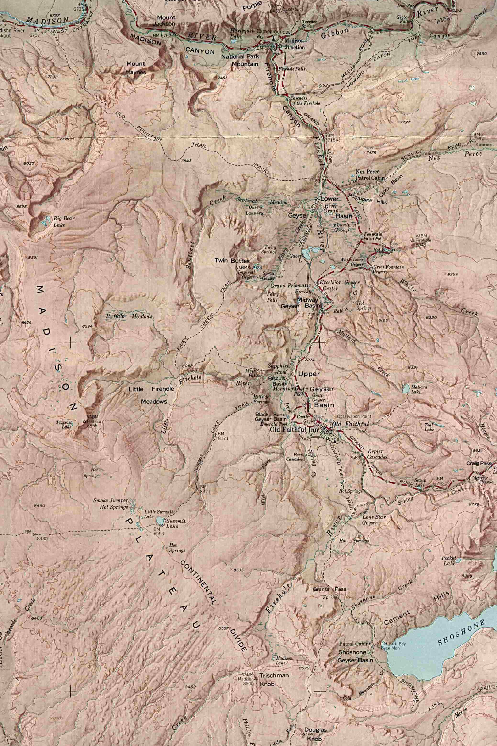爱达荷州地图(Idaho)-yellowstone,美国地图高清中文版