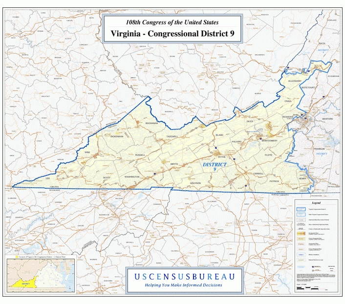 弗吉尼亚地图 (Virginia),美国地图高清中文版