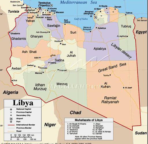 利比亚地图