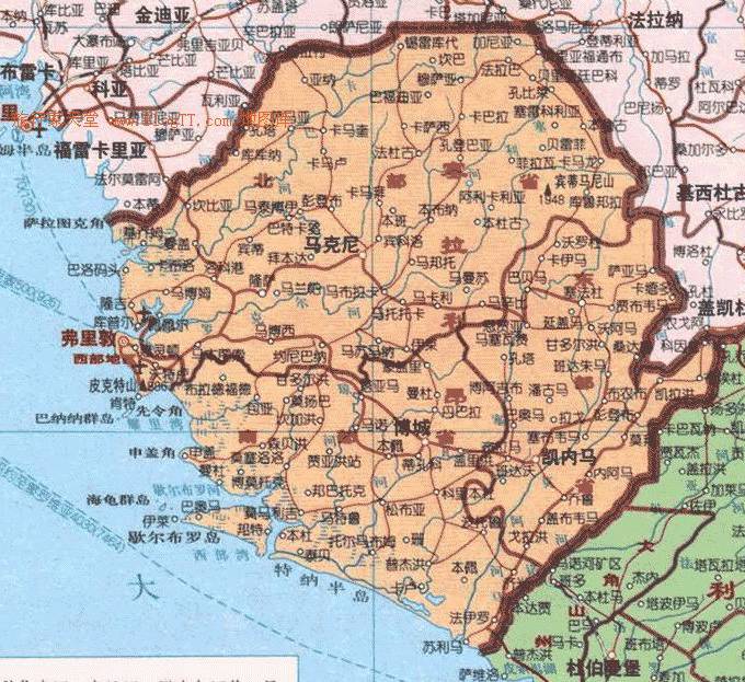 塞拉利昂地图,塞拉利昂地图高清中文版