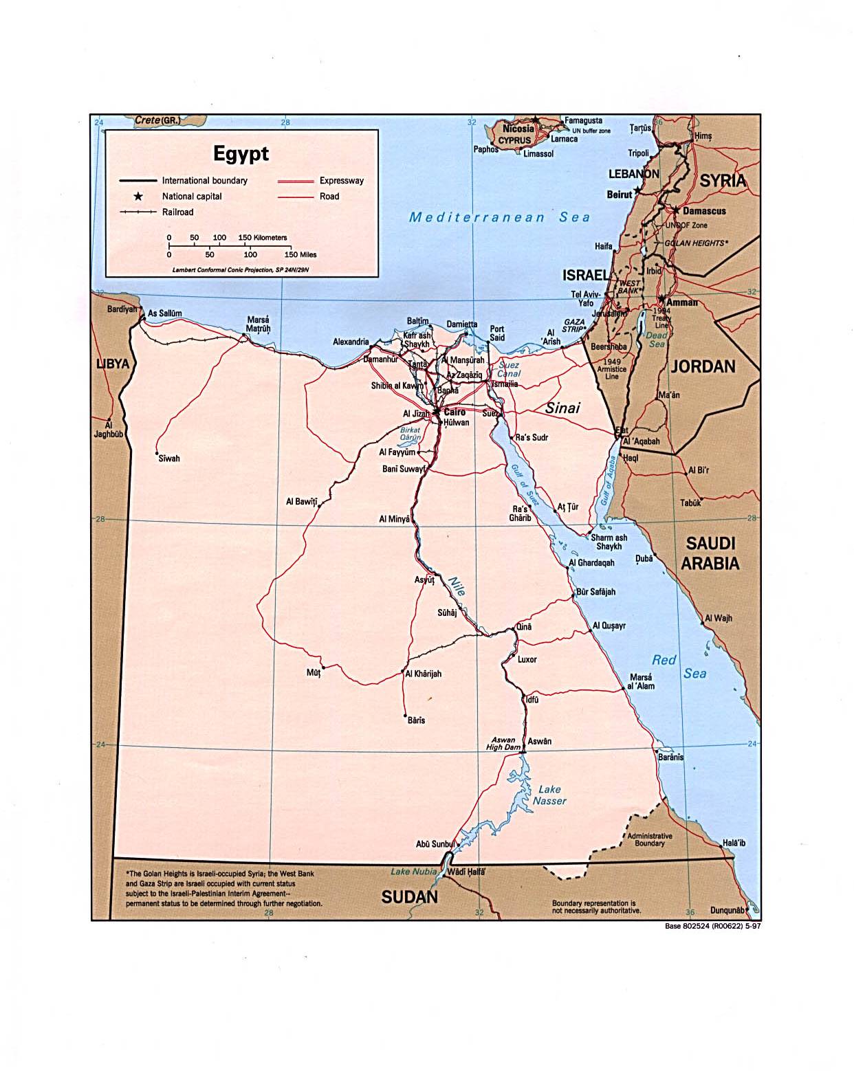 埃及地形图