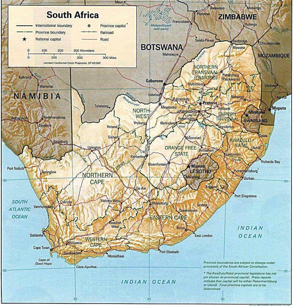 南非地图