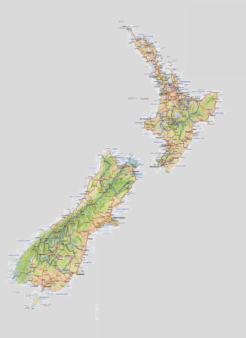 新西兰地图,新西兰地图高清中文版