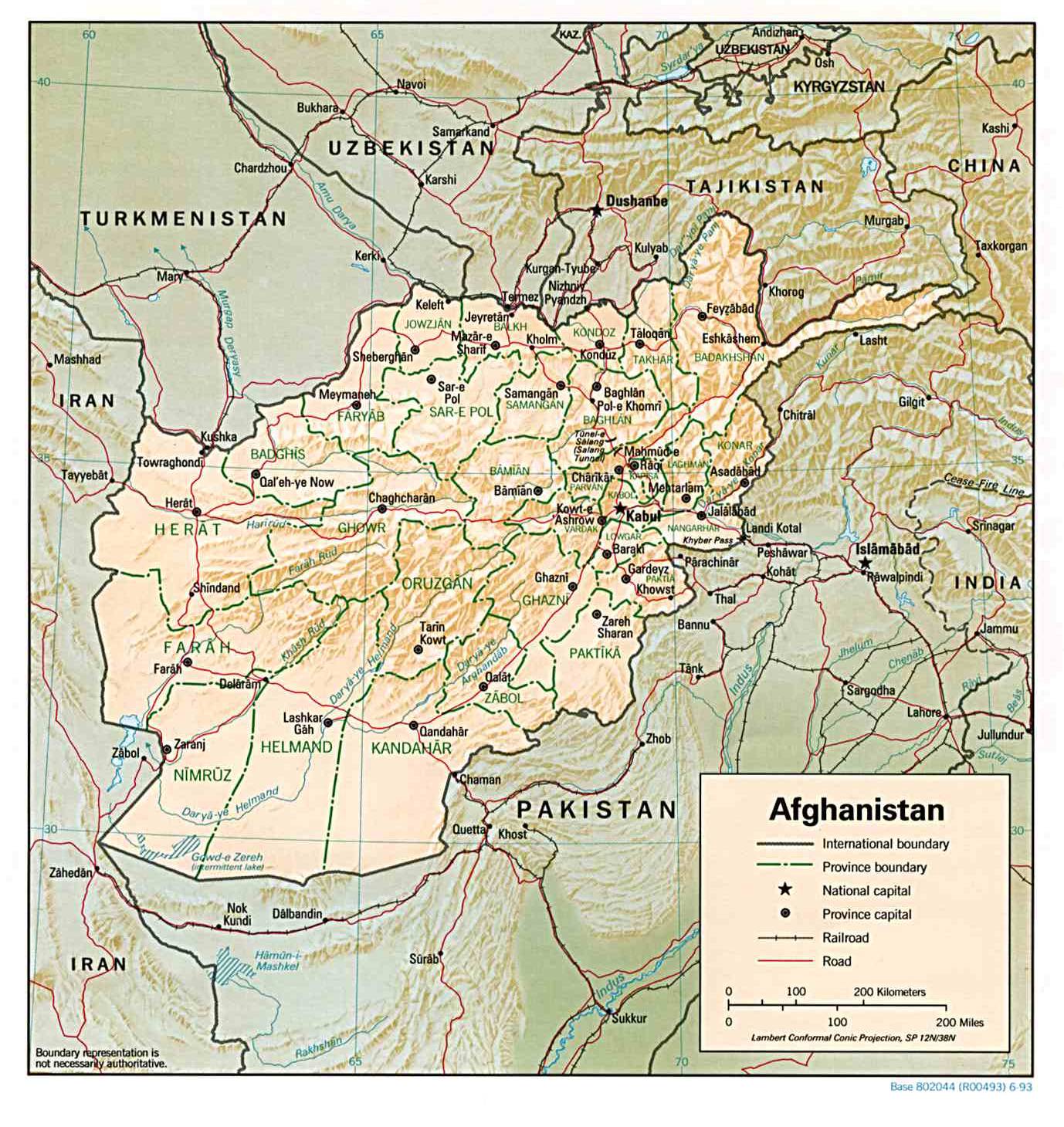 阿富汗地图
