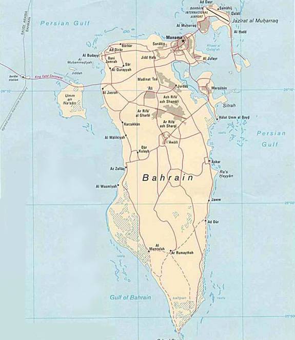 巴林王国地图,巴林地图高清中文版