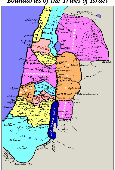 以色列部落地图,以色列地图高清中文版