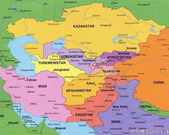 吉尔吉斯斯坦区域图,吉尔吉斯斯坦地图高清中文版