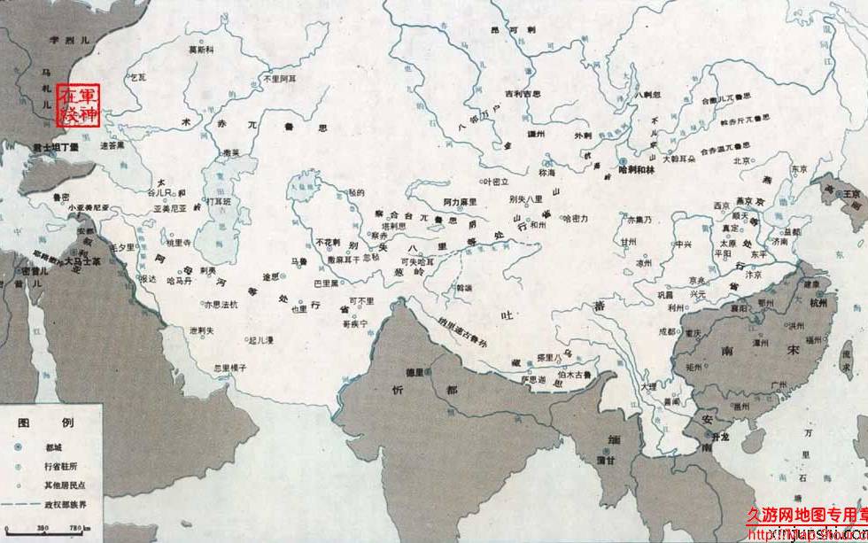蒙古帝国疆域图