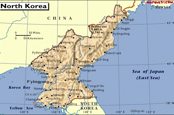 朝鲜英文地图,朝鲜地图高清中文版