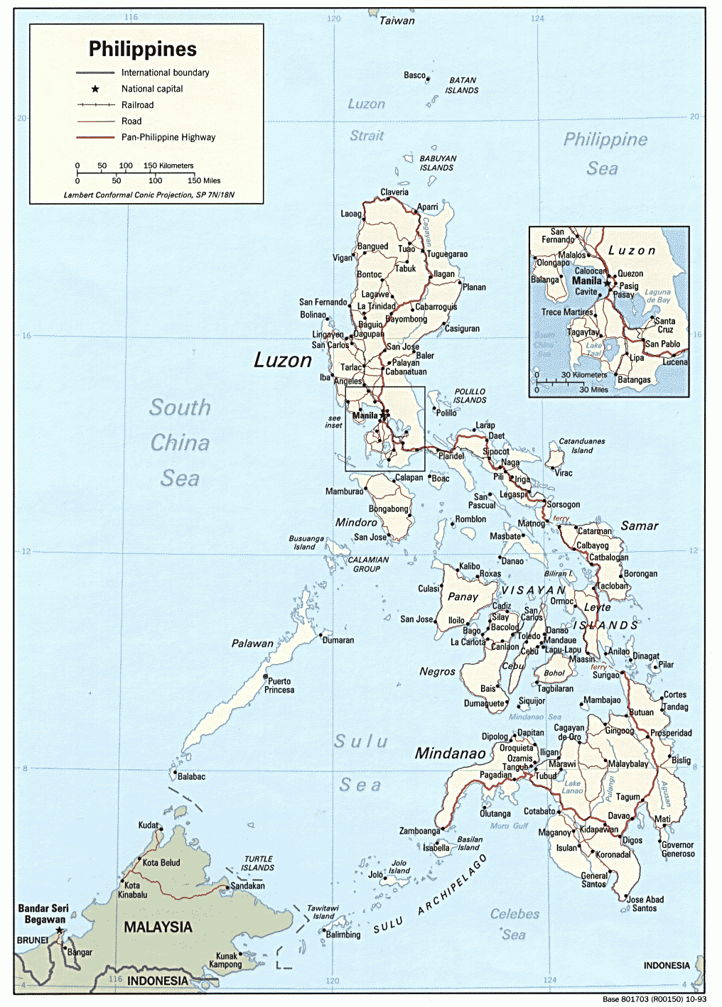 菲律宾地形图