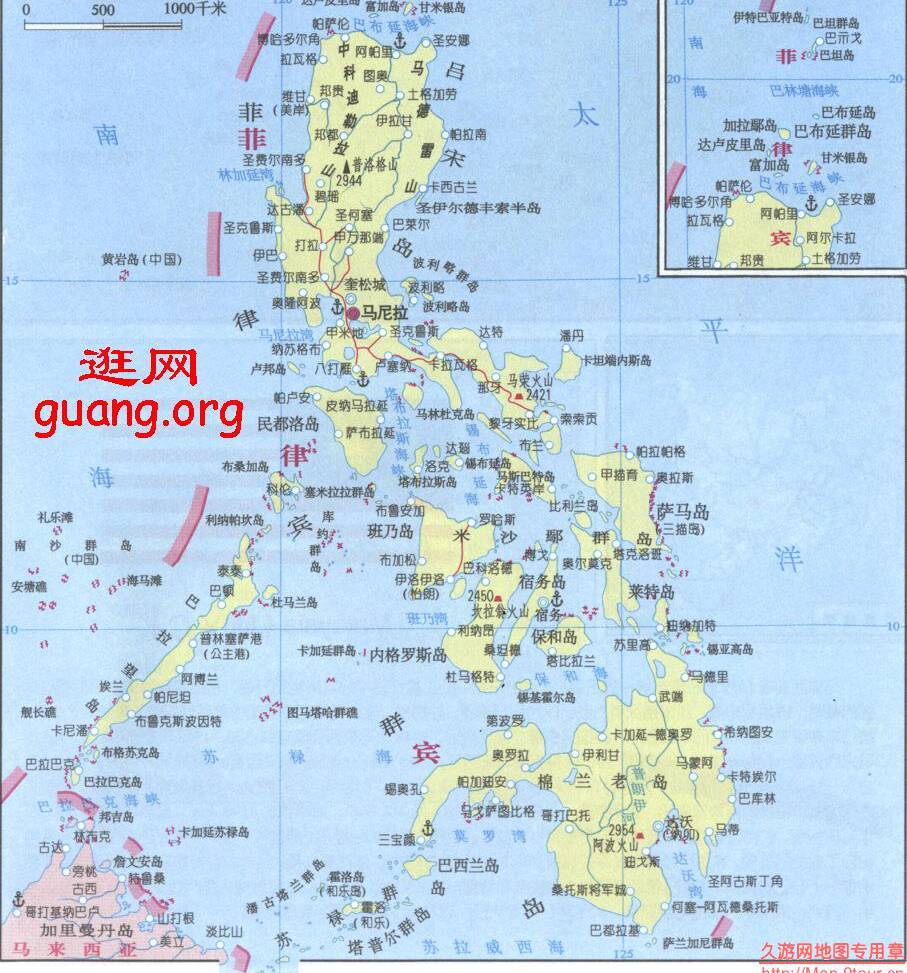菲律宾旅游图