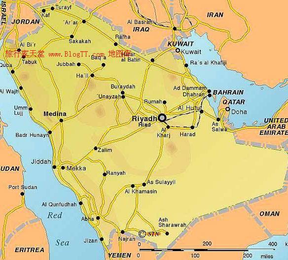 沙特阿拉伯地图,沙特阿拉伯地图高清中文版