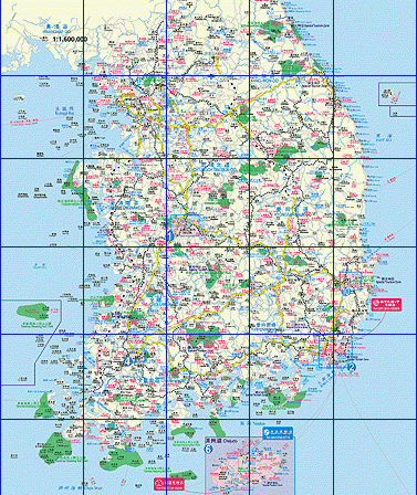 韩国全地图,韩国地图高清中文版