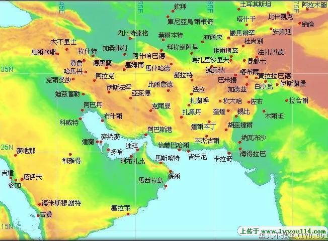 阿联酋行政区域图,阿拉伯联合酋长国地图高清中文版