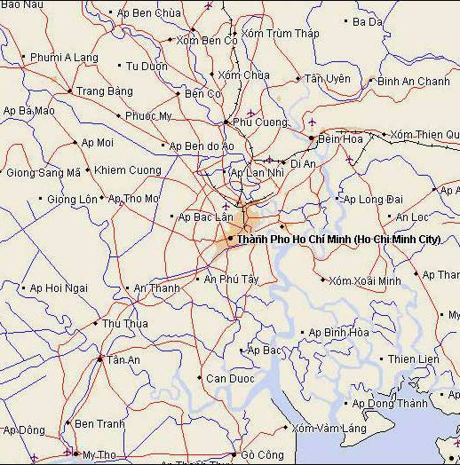 越南胡志明市地图,越南地图高清中文版