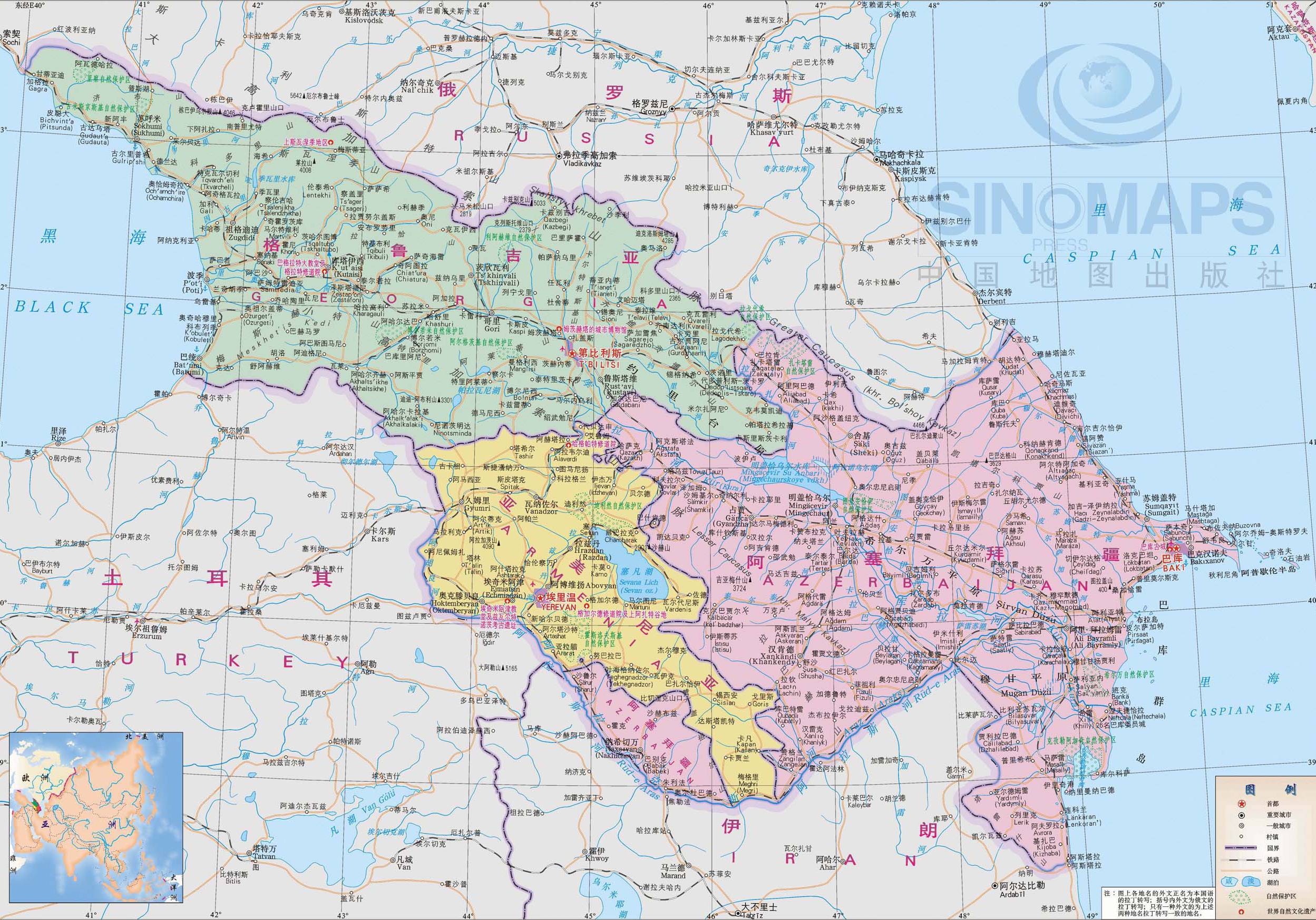 格鲁吉亚地图