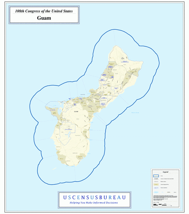 关岛地图,关岛地图高清中文版